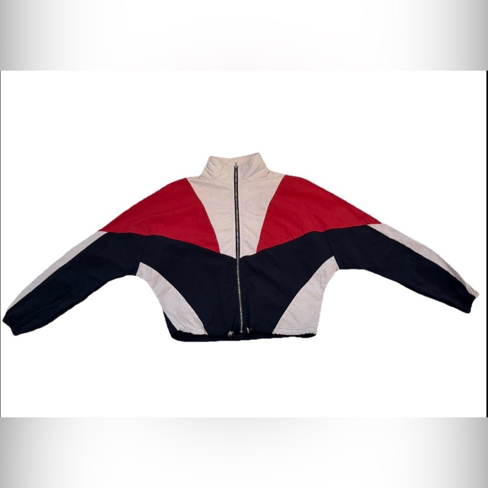 Cider Colorblock Cropped Windbreaker Jacket 🔴⚪️🔵